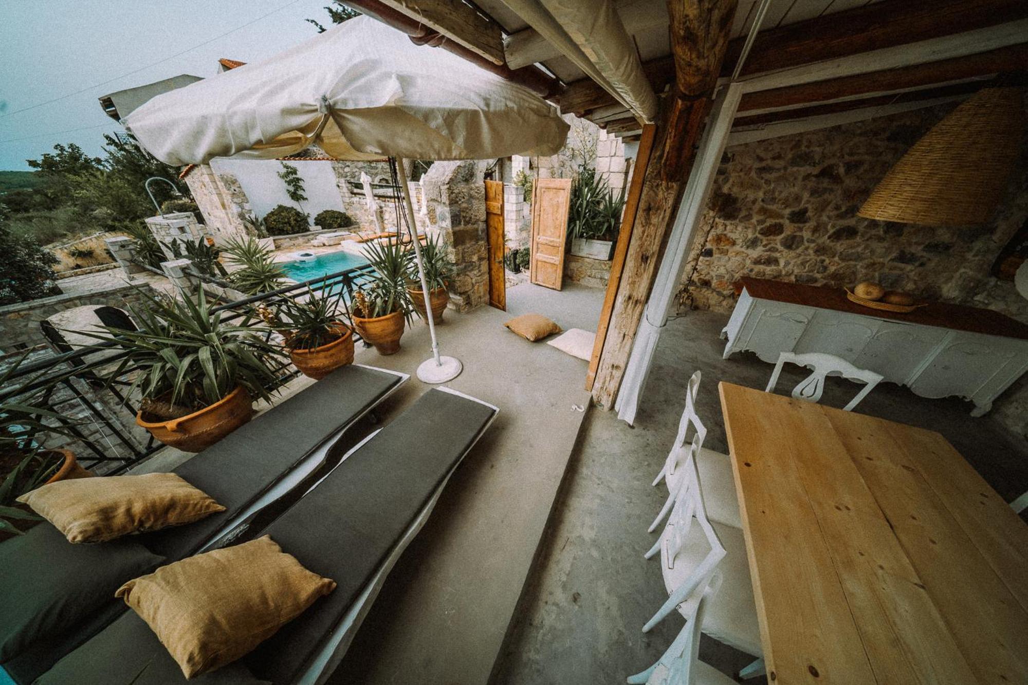 Antonia'S Stonebuilt Mansion With A Private Pool Vila Arménoi Exterior foto