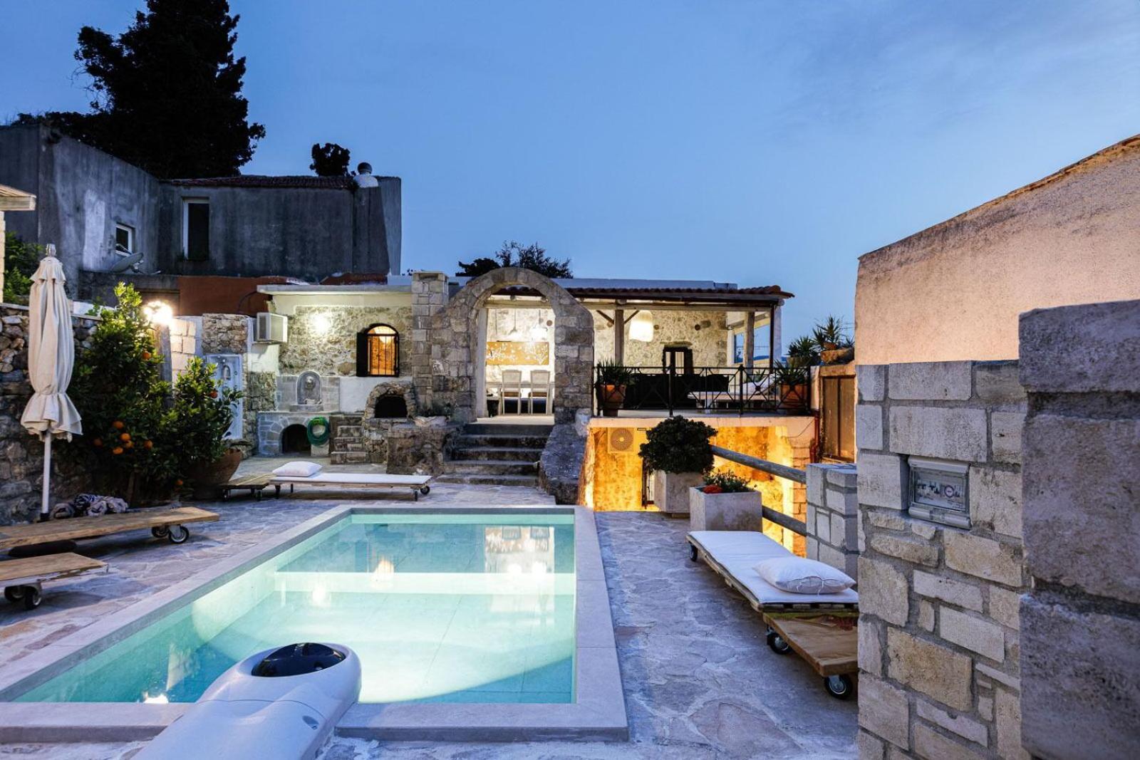 Antonia'S Stonebuilt Mansion With A Private Pool Vila Arménoi Exterior foto